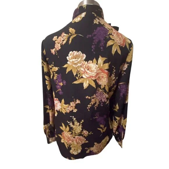 Ralph Lauren Floral Print Ruffle Blouse - Picture 2 of 7